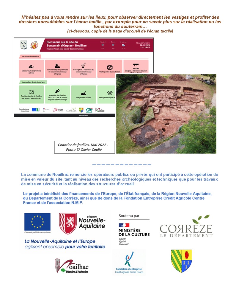 Le site archéologique médiéval d'Orgnac